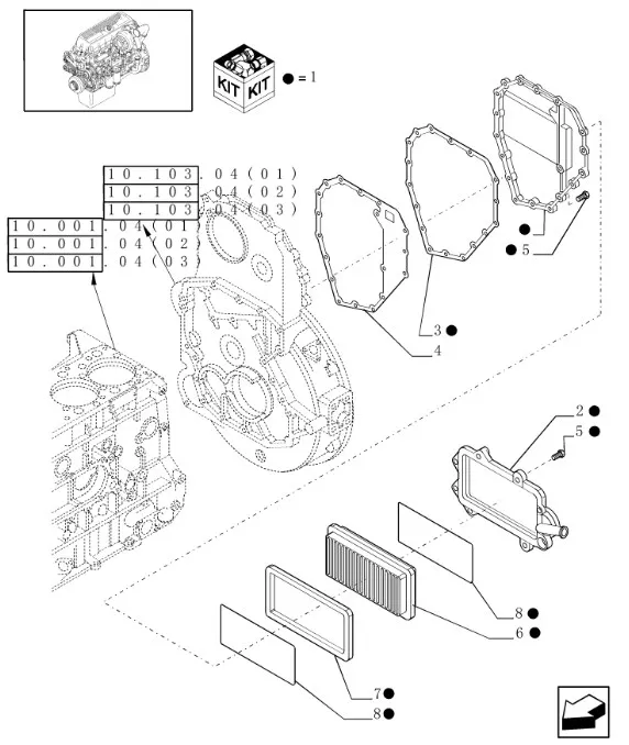 500398649 - Прокладка фильтра сапуна ДВС Cursor13 T9/St.