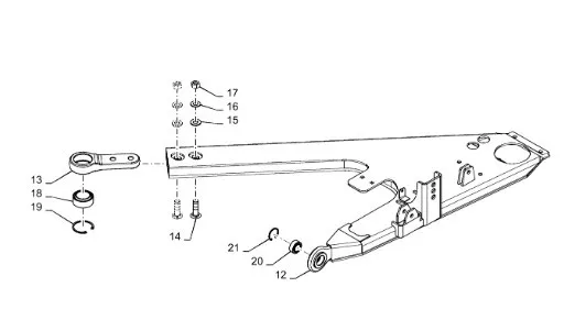 87371170 - Шарнир сф. опоры жатки 740, FR