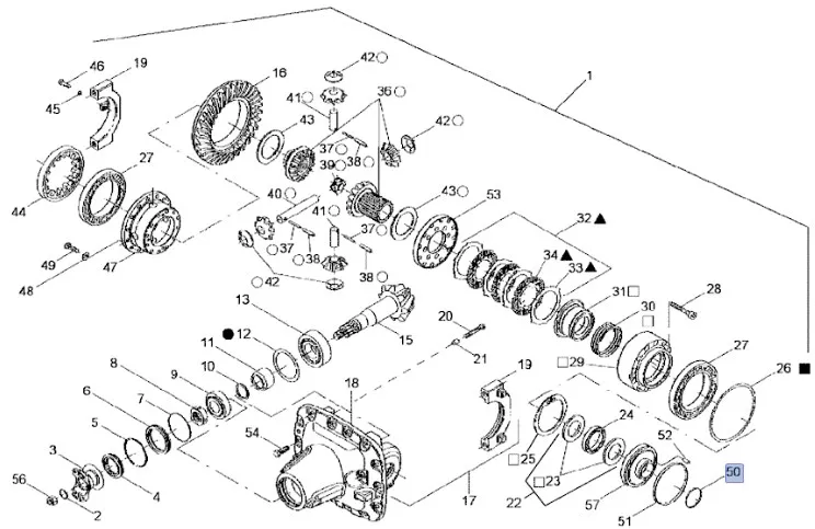 87674558 - Сальник (Claas 11428300) муфты дифф. моста пер. DS 5кл. TGT8./Mg., Axion9