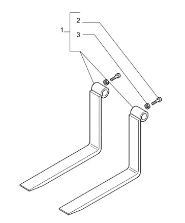87708135 - вилка в сборе